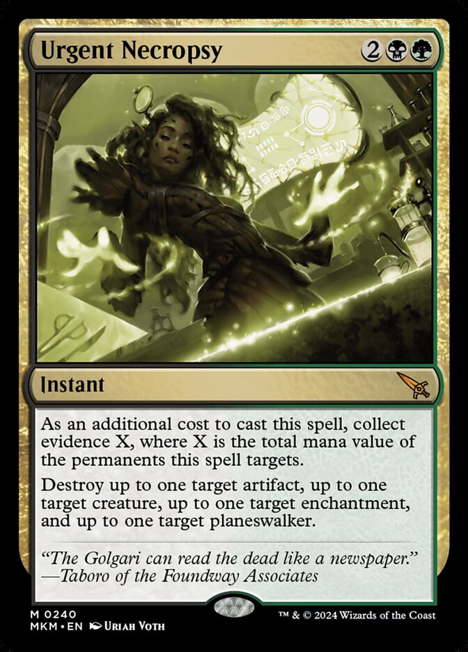 Urgent Necropsy front