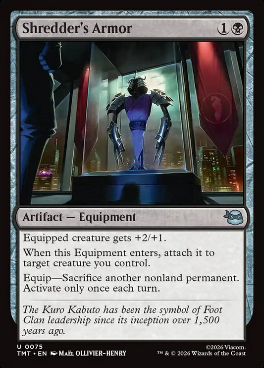 Shredder's Armor front
