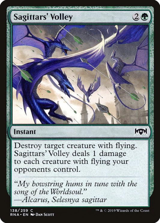 Sagittars' Volley front