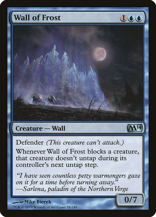Wall of Frost front