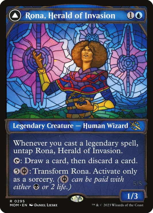 Rona, Herald of Invasion // Rona, Tolarian Obliterator front