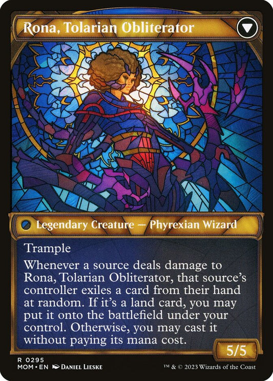 Rona, Herald of Invasion // Rona, Tolarian Obliterator back