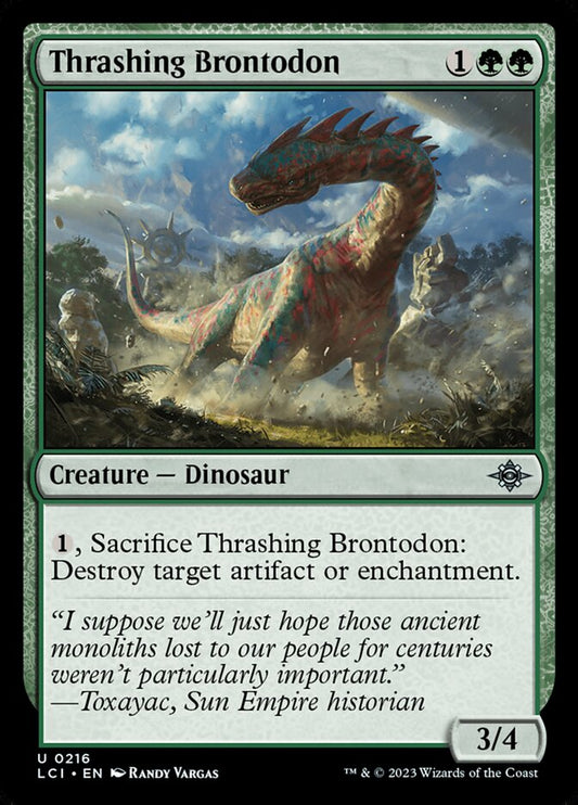 Thrashing Brontodon front