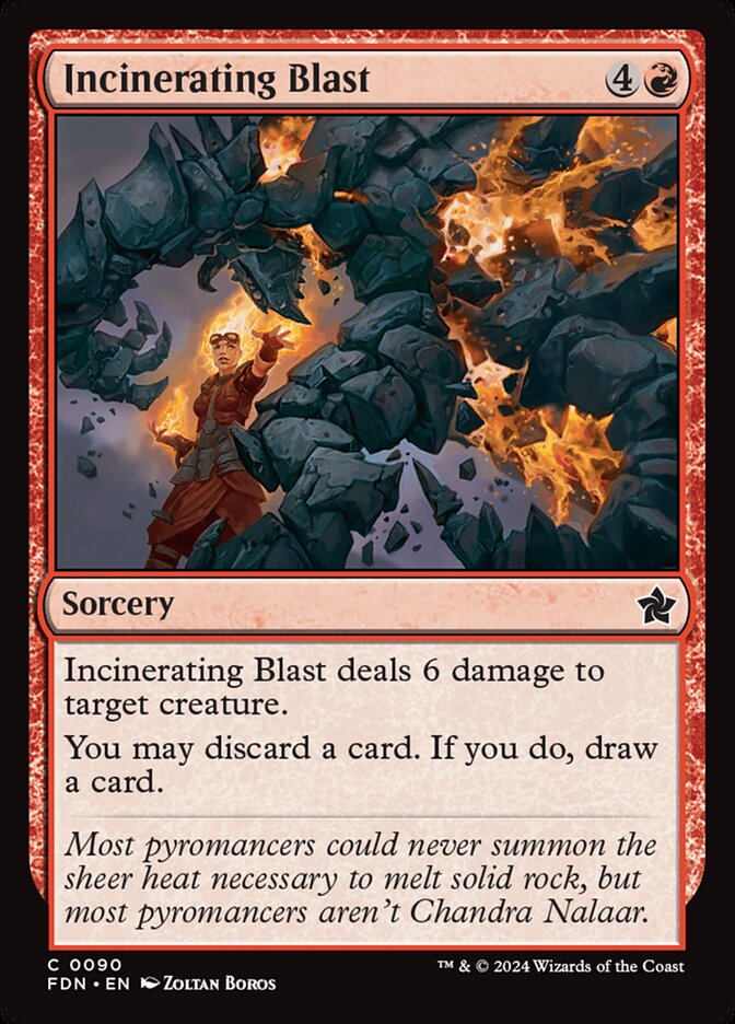 Incinerating Blast front