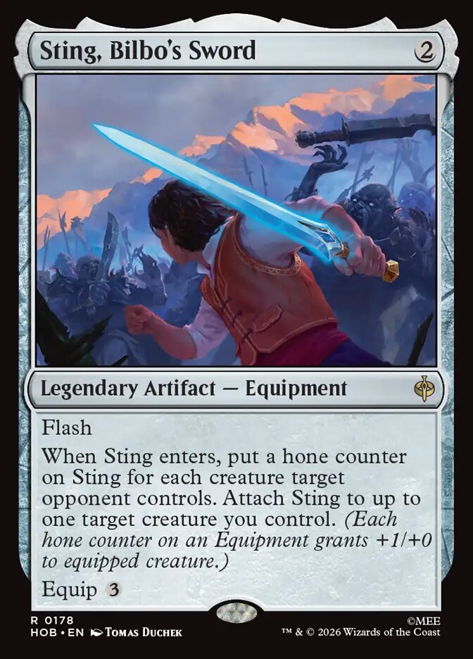 Sting, Bilbo's Sword front