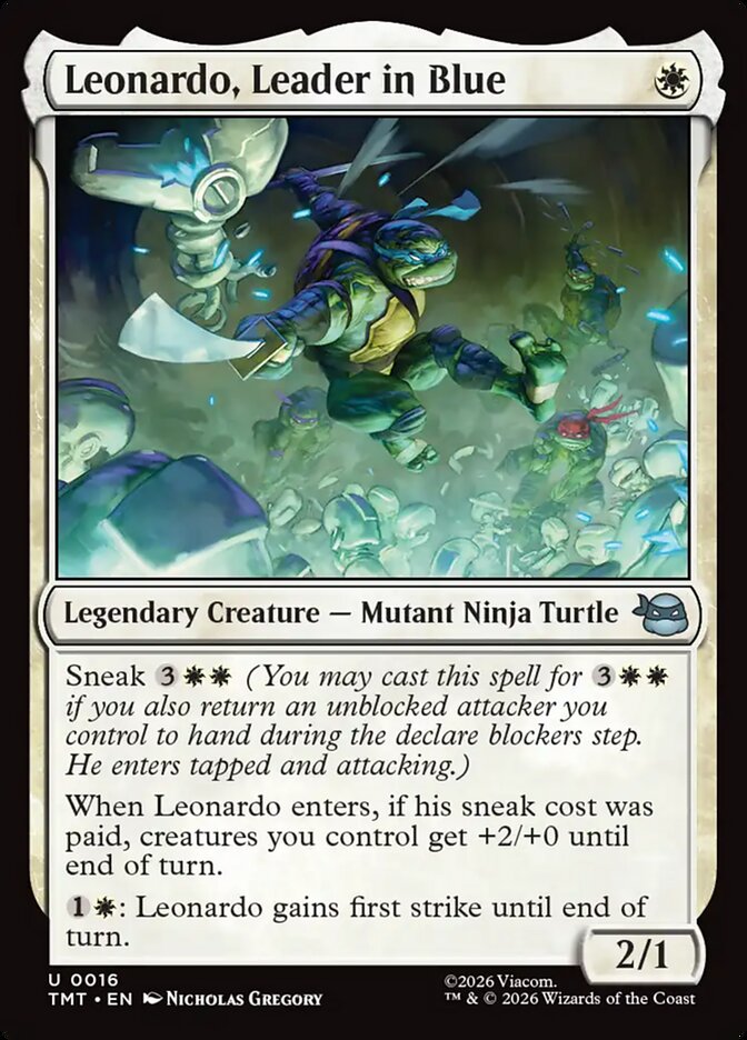 Leonardo, Leader in Blue front