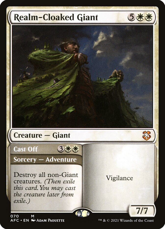 Realm-Cloaked Giant // Cast Off back