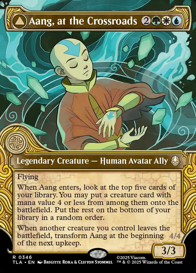Aang, at the Crossroads // Aang, Destined Savior front