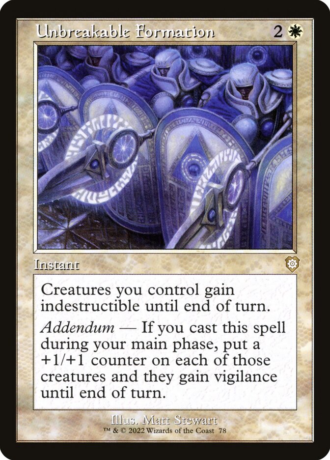 Unbreakable Formation front