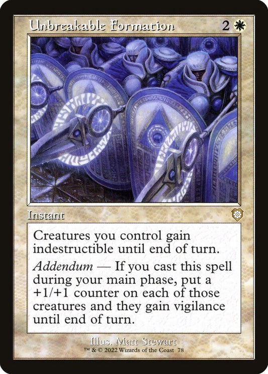 Unbreakable Formation front