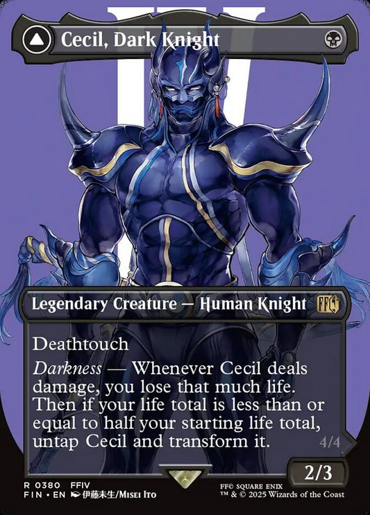 Cecil, Dark Knight // Cecil, Redeemed Paladin front