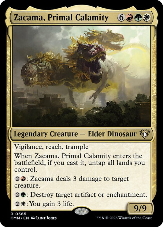 Zacama, Primal Calamity front