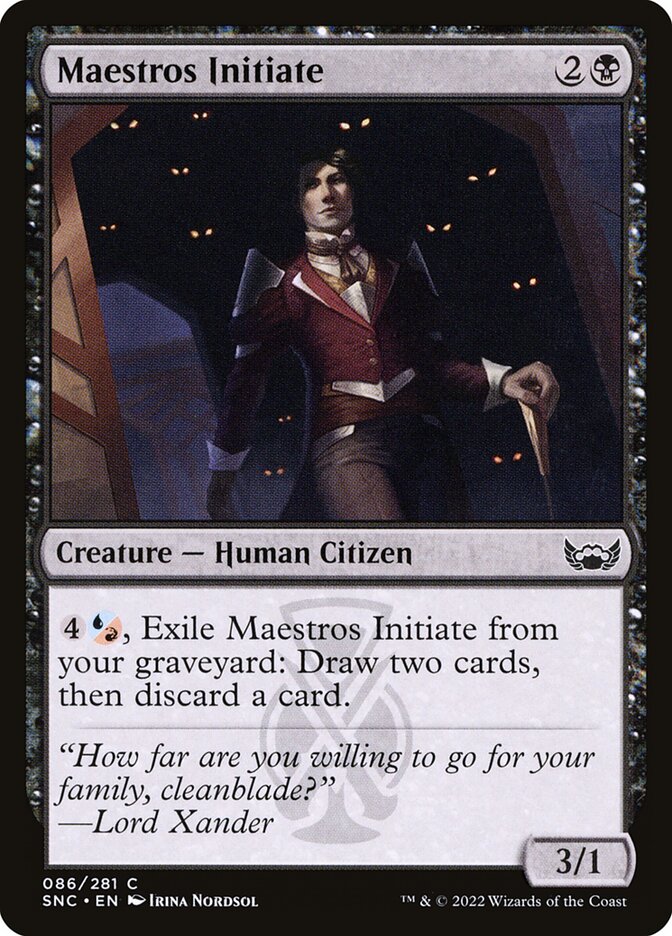 Maestros Initiate front