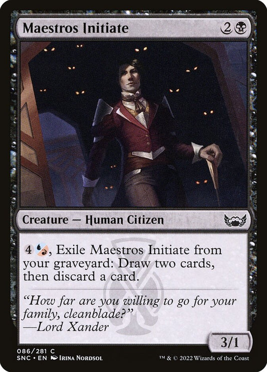 Maestros Initiate front