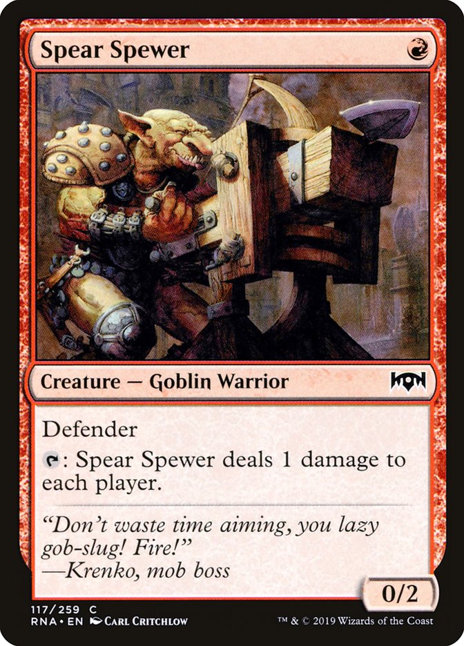 Spear Spewer front