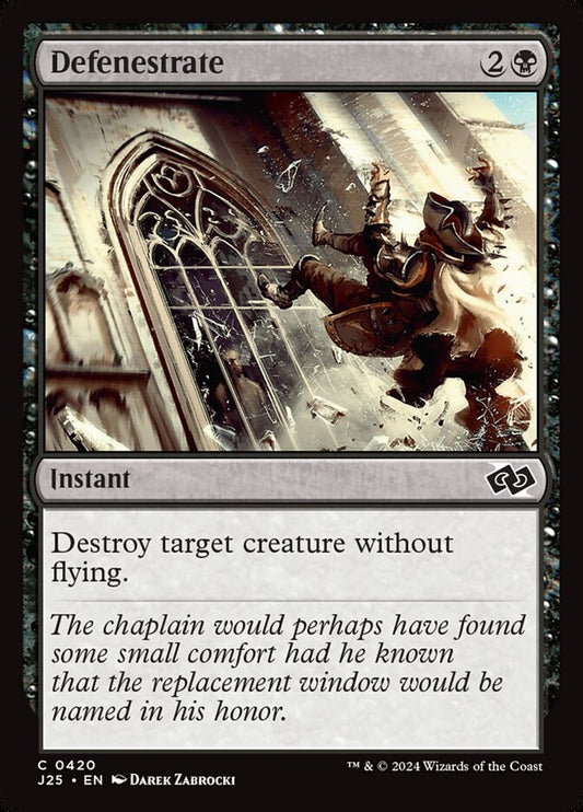 Defenestrate front