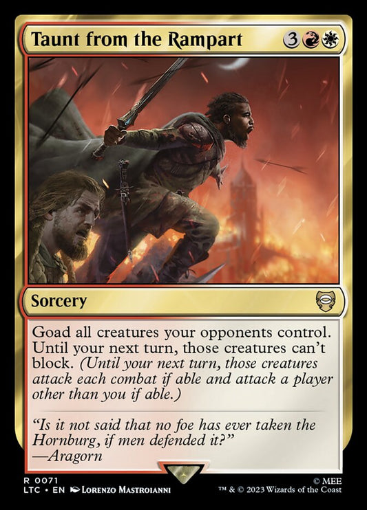 Taunt from the Rampart front