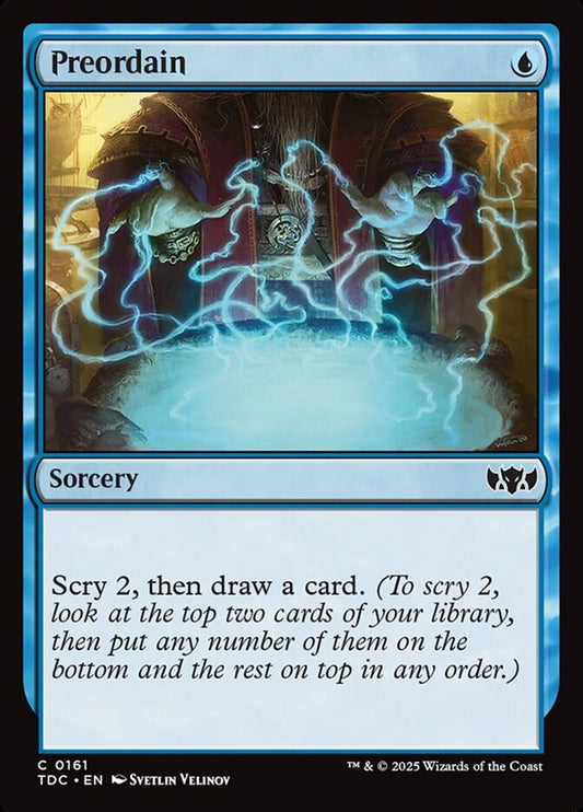 Preordain front