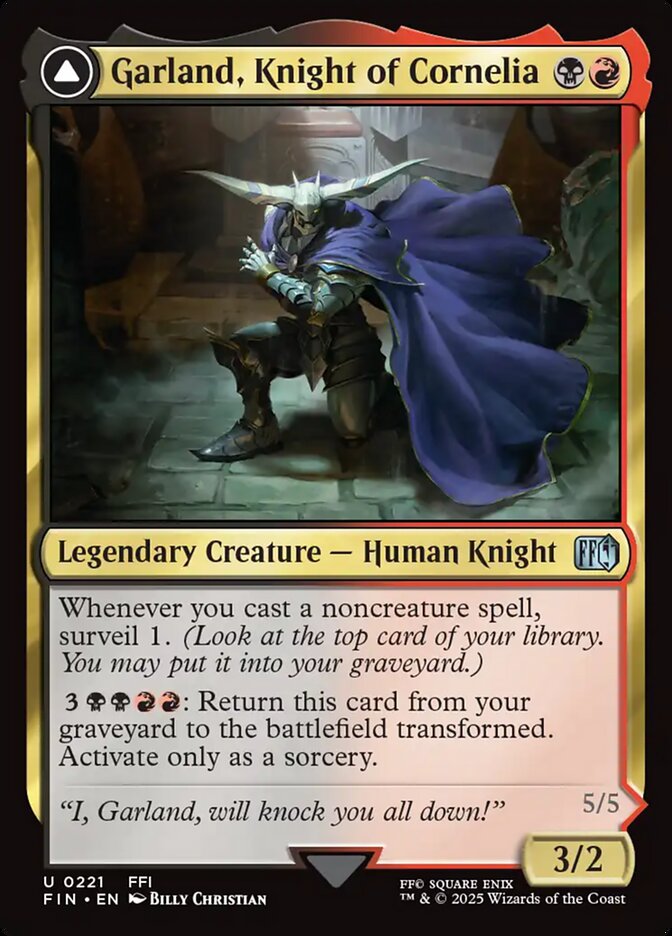 Garland, Knight of Cornelia // Chaos, the Endless front