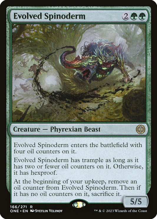 Evolved Spinoderm front