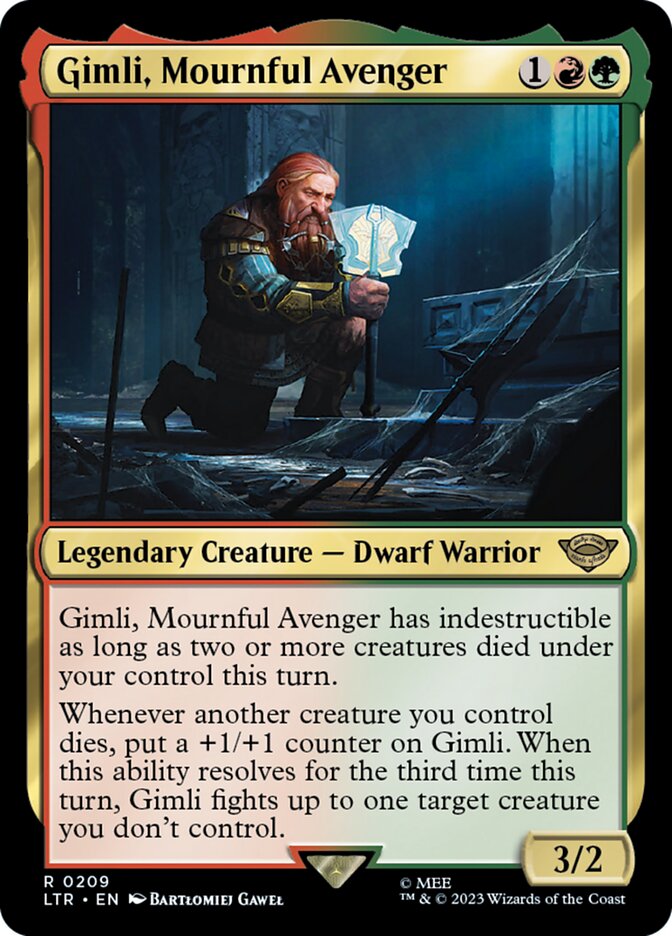 Gimli, Mournful Avenger front