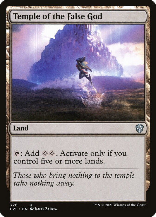 Temple of the False God front