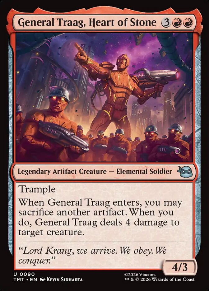 General Traag, Heart of Stone front