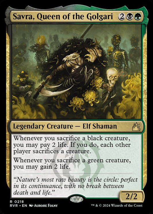 Savra, Queen of the Golgari front