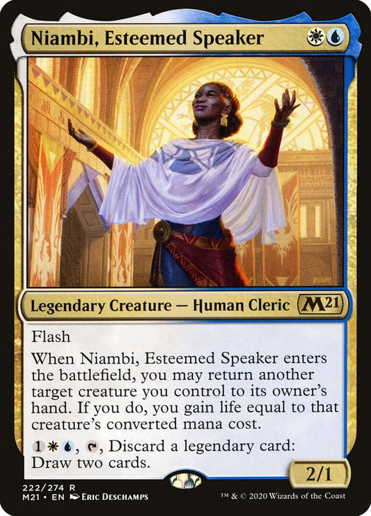 Niambi, Esteemed Speaker front