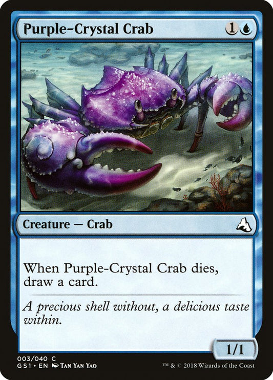Purple-Crystal Crab front