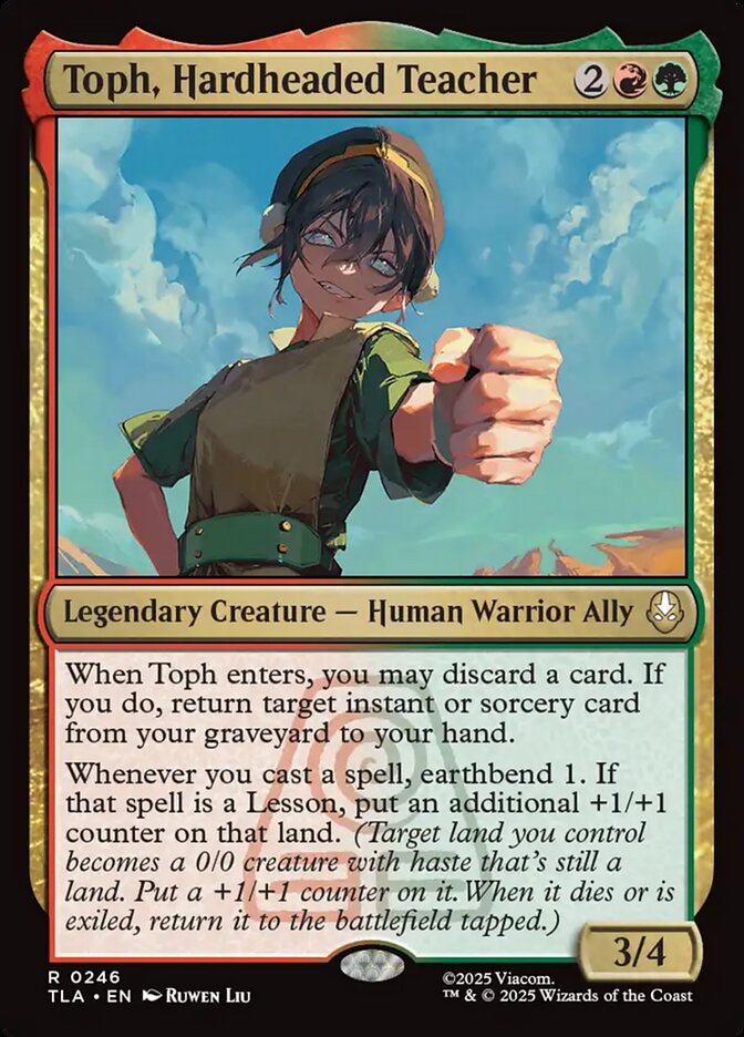 Toph, Hardheaded Teacher front