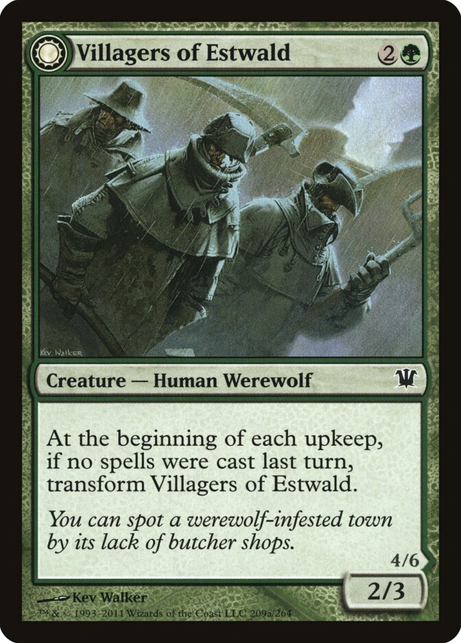 Villagers of Estwald // Howlpack of Estwald front