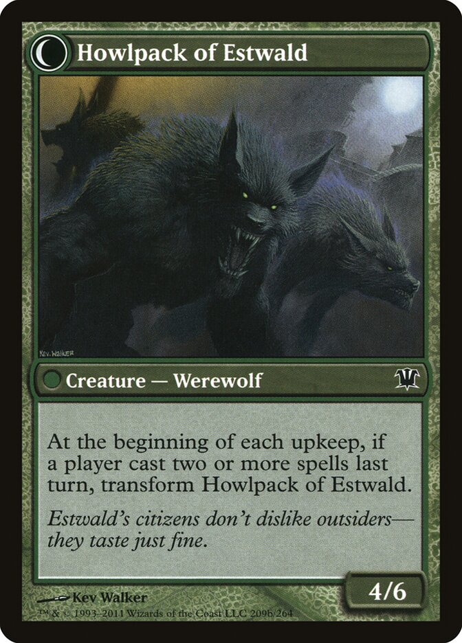 Villagers of Estwald // Howlpack of Estwald back