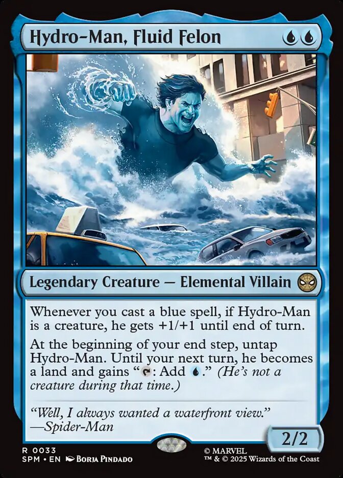 Hydro-Man, Fluid Felon front