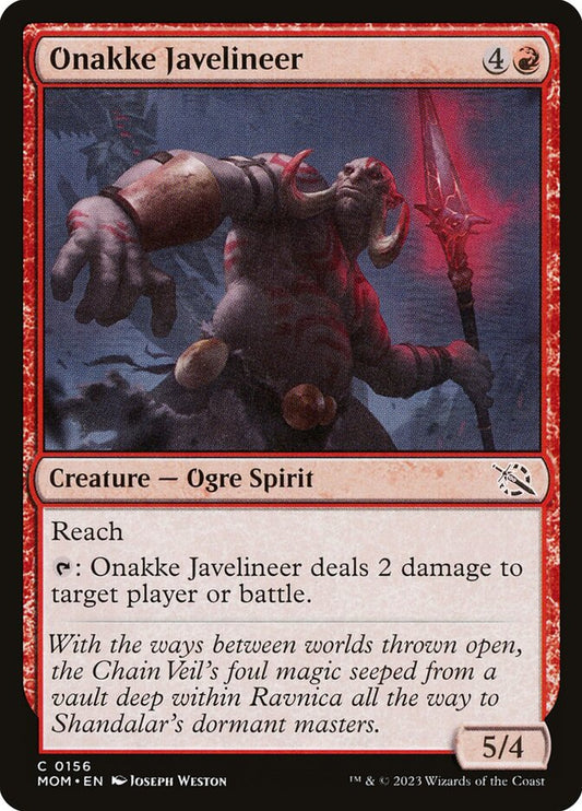 Onakke Javelineer front