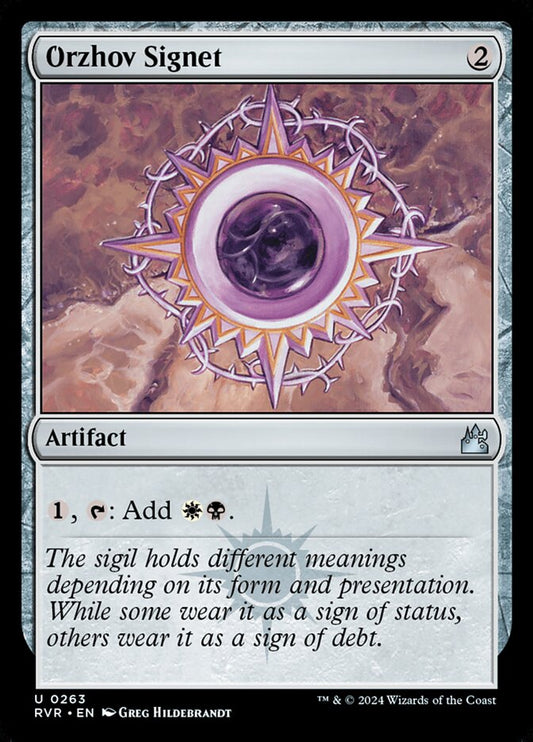 Orzhov Signet front
