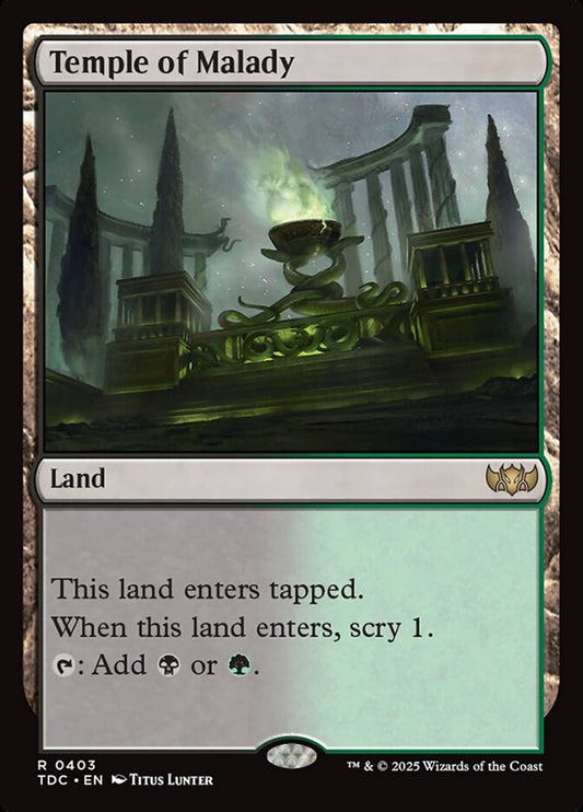 Temple of Malady front