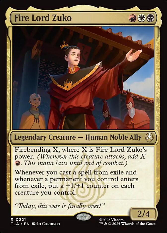 Fire Lord Zuko front