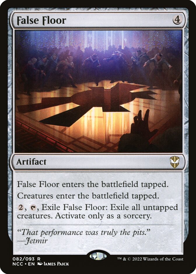 False Floor front