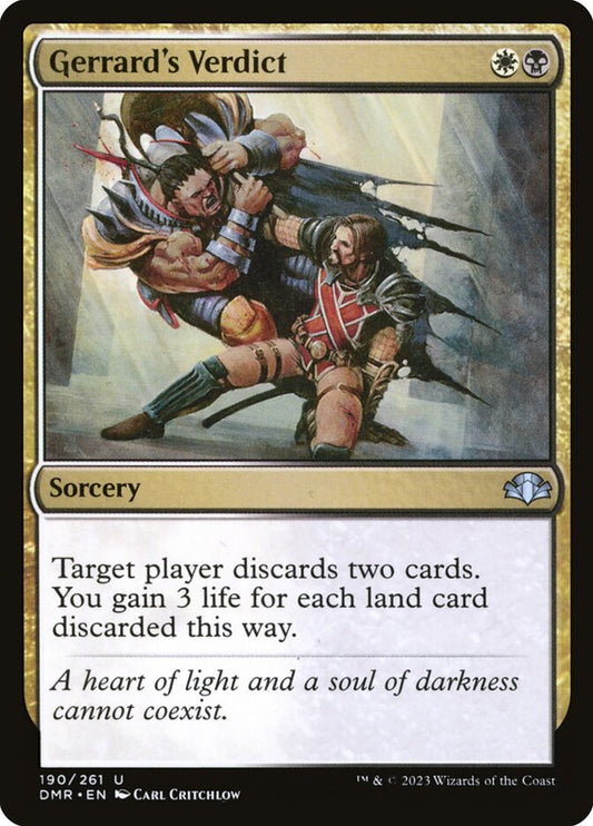 Gerrard's Verdict front