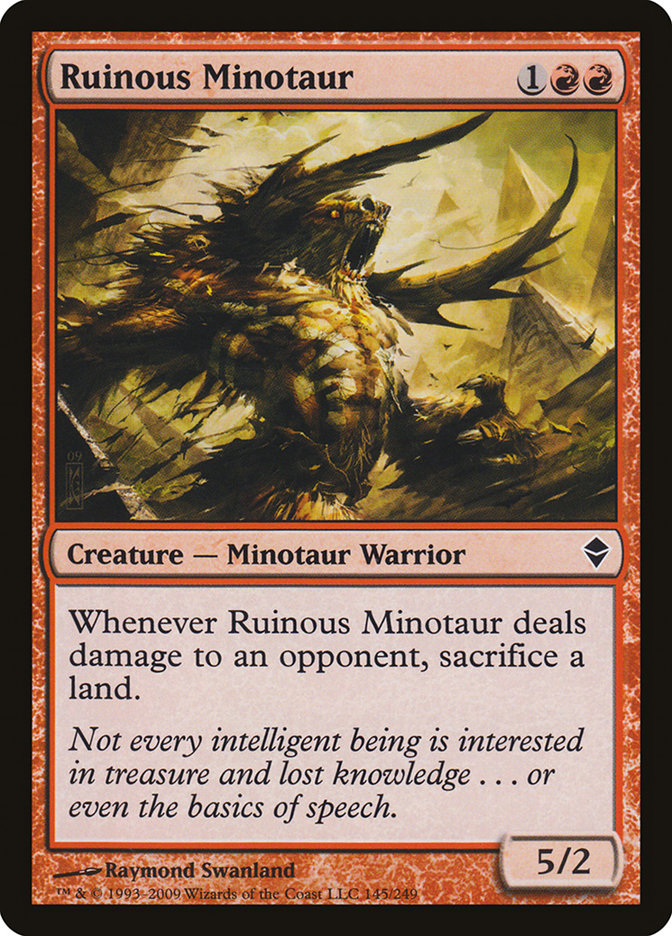 Ruinous Minotaur front