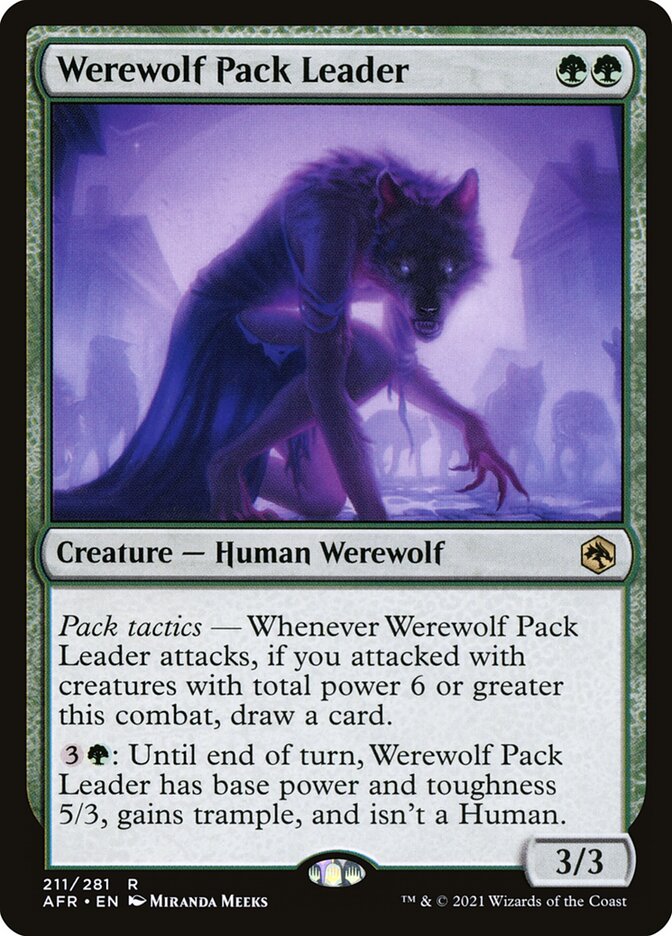 Werewolf Pack Leader front