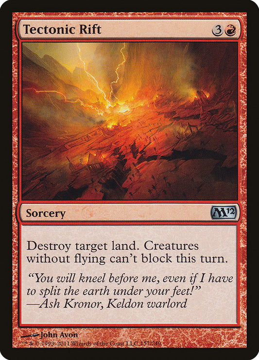 Tectonic Rift front