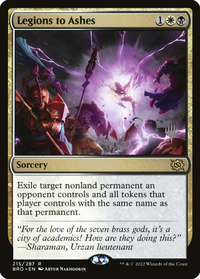 Legions to Ashes front