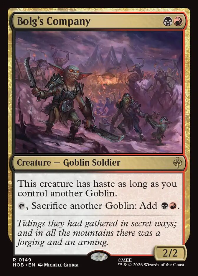 Bolg's Company front