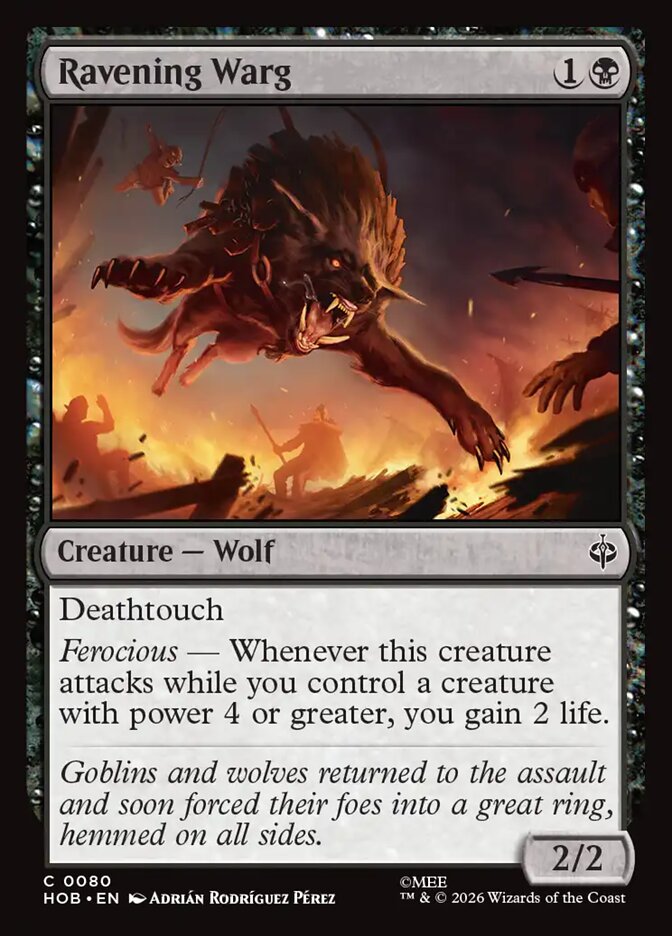 Ravening Warg front
