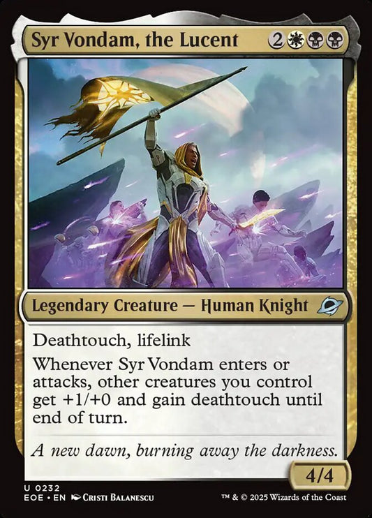 Syr Vondam, the Lucent front