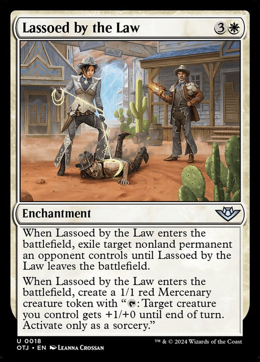 Lassoed by the Law front