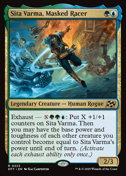 Sita Varma, Masked Racer front