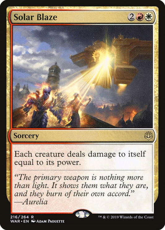 Solar Blaze front